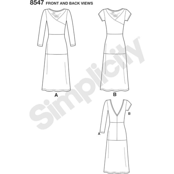 Simplicity D0885 / 8547 Misses/Miss Petite Knit Dress Pattern Size 8-16 MIMI G - Picture 3 of 8